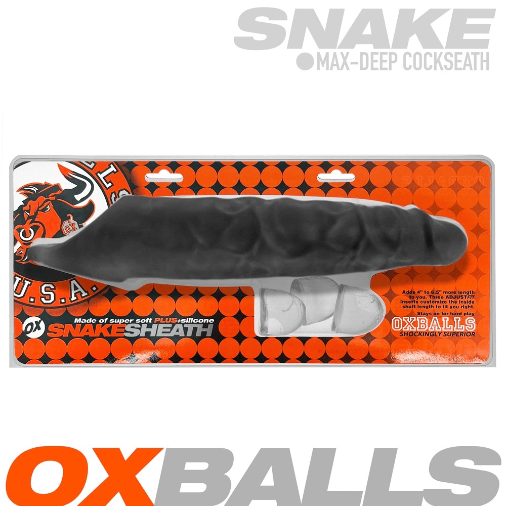 OXBALLS For Him Black Ice Oxballs Snake 11" Cocksheath
