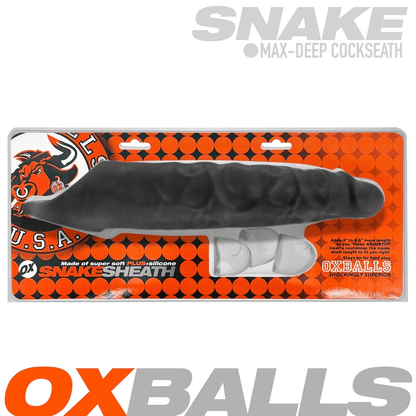 OXBALLS For Him Black Ice Oxballs Snake 11" Cocksheath