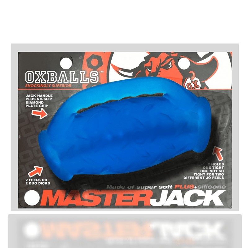 Oxballs Male Masturbators Blue Ice Oxballs Masterjack Handle Grip Stroker