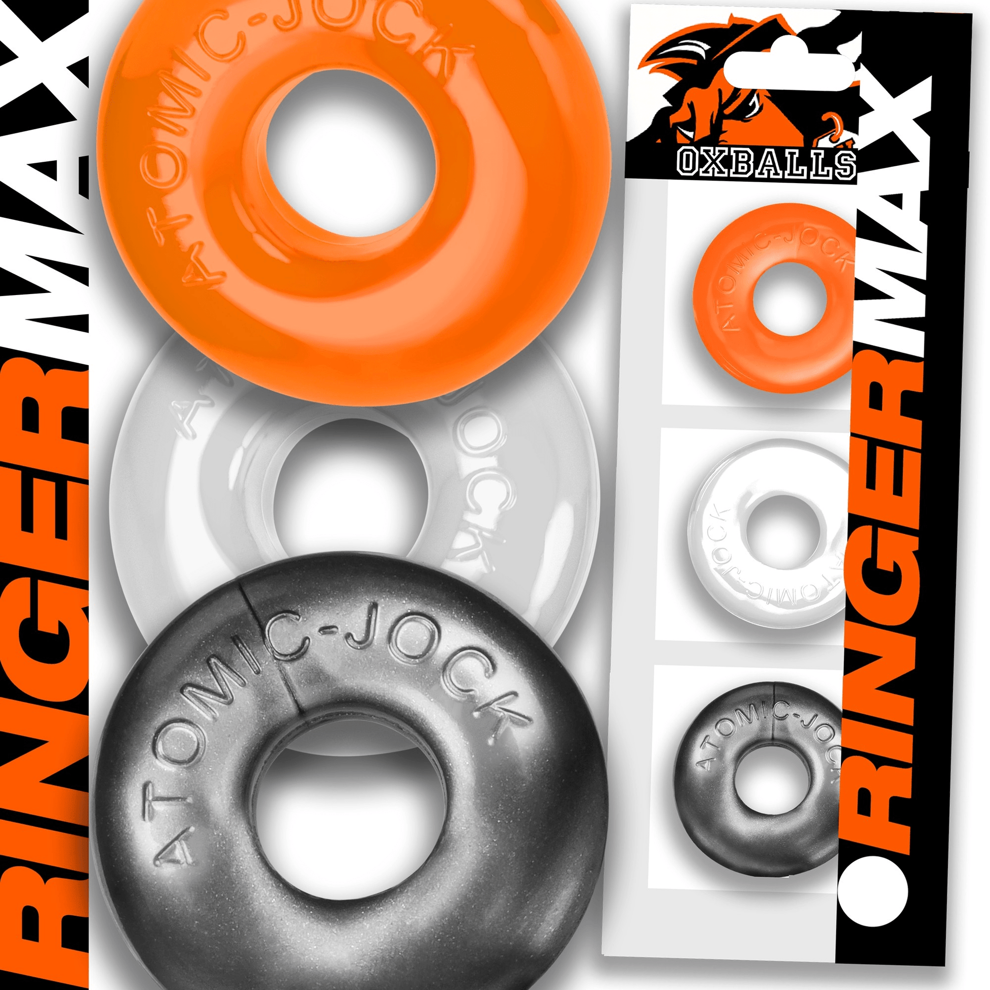 Oxballs Cock Rings Hazzard Oxballs Ringer Max 3 Pack