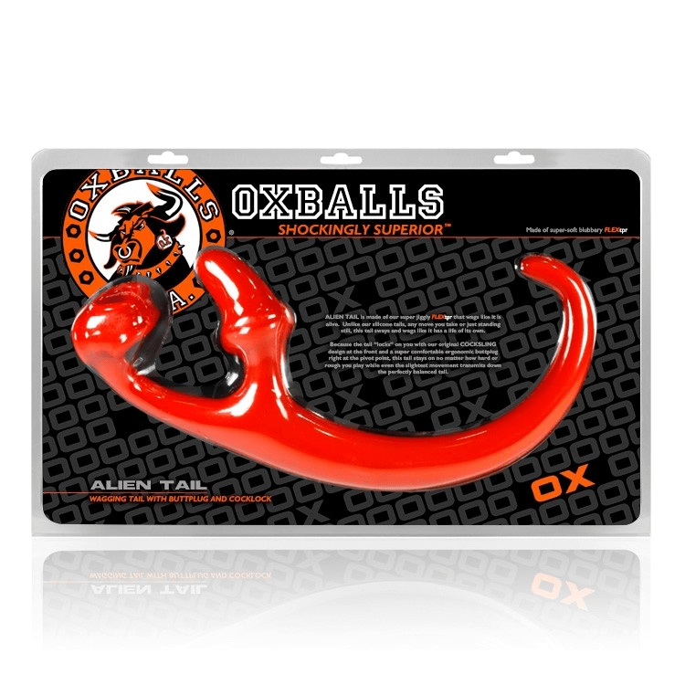 Oxballs Butt Plugs Red Oxballs Alien Tail Butt Plug