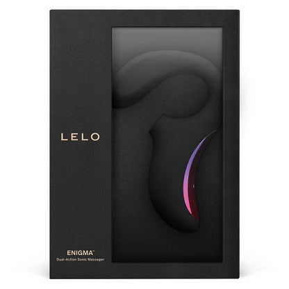 LELO Vibrators Black Lelo Enigma Dual Stimulation Sonic Massager