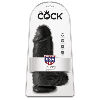 Pipedream Products Dongs & Dildos Pipedream Products King Cock 9" Chubby Black