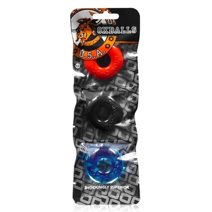 Oxballs Cock Rings Oxballs Do-Nut Ringer Multi 3 Pack