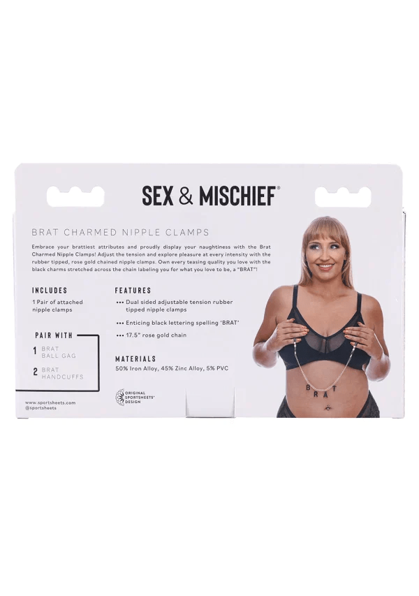 Sportsheets Nipple Clamps Sportsheets Brat Charmed Nipple Clamps