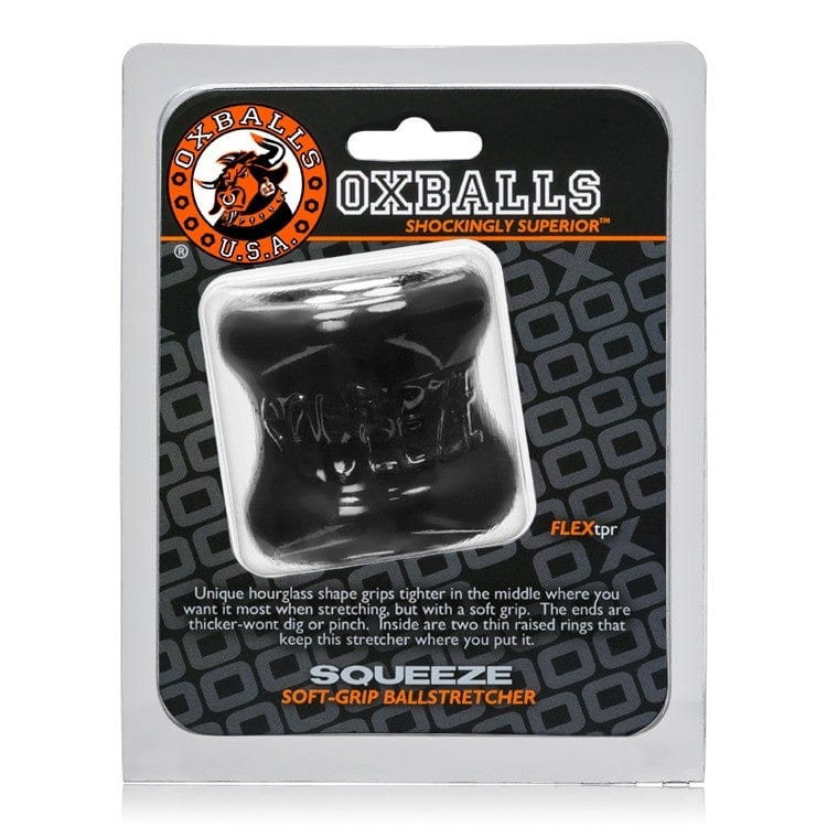 Oxballs Cock Rings Black Oxballs Squeeze Soft-Grip Ball Stretcher