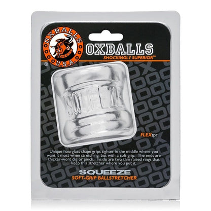 Oxballs Cock Rings Clear Oxballs Squeeze Soft-Grip Ball Stretcher