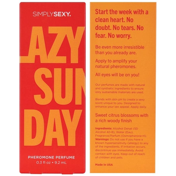 Simply Sexy Sex Attractant Simply Sexy Lazy Sunday Pheromone Infused Perfume