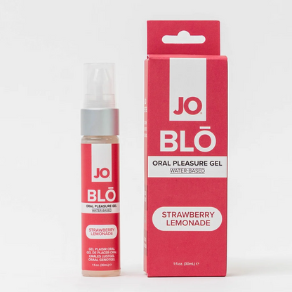 System Jo Blō Oral Pleasure Gel Strawberry Lemonade