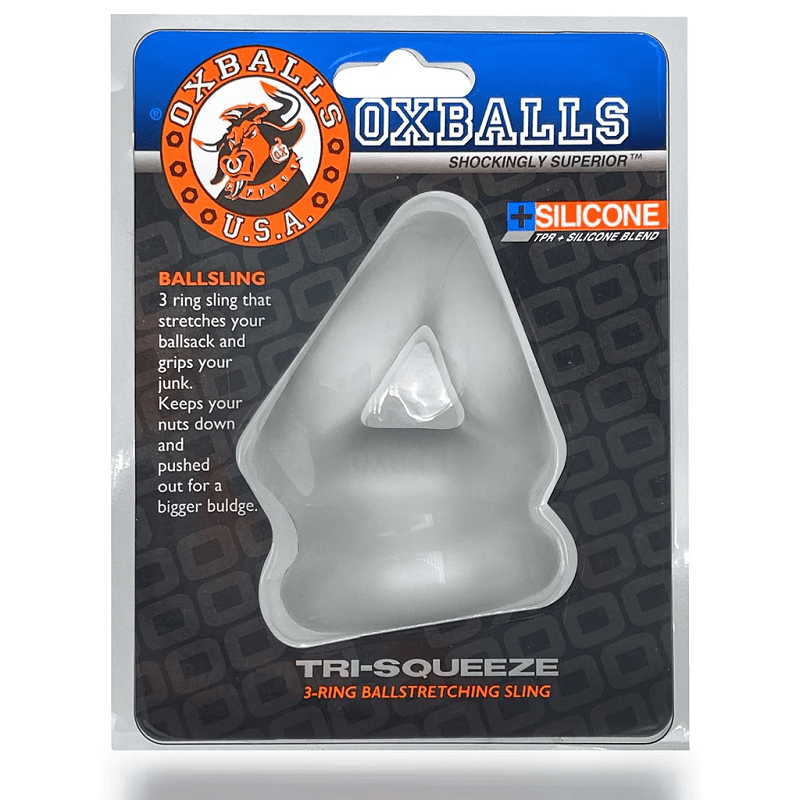 OXBALLS Cock & Balls Clear Ice OxBalls Tri-Squeeze Cocksling & Ballstretcher
