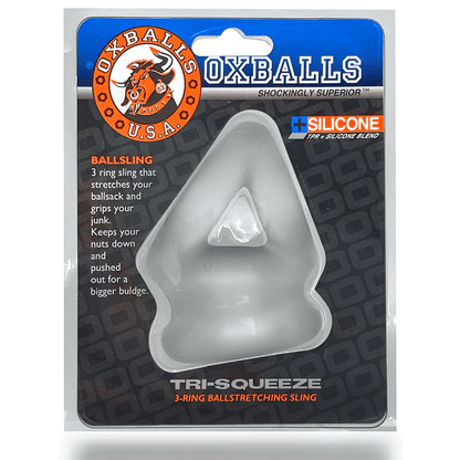 OXBALLS Cock & Balls Clear Ice OxBalls Tri-Squeeze Cocksling & Ballstretcher