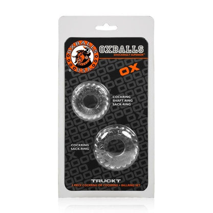 Oxballs Cock Rings Oxballs Truckt Cockring 2 Pack Clear