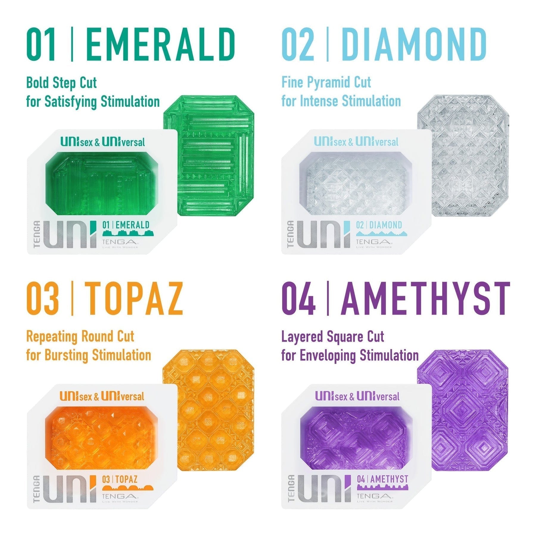 Tenga Stroker Tenga Uni Amethyst
