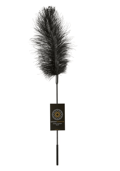 Sportsheets BDSM Black Sportsheets Ostrich Feather Tickler