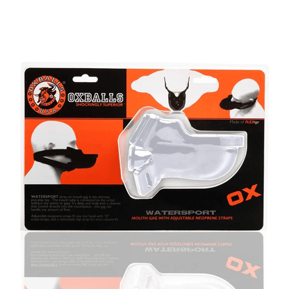 Oxballs BDSM White OxBalls WaterSport Strap-On Gag