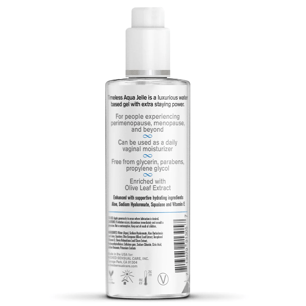 Wicked Water Based Lube Wicked Simply Timeless Aqua Jelle Lubricant
