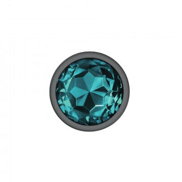 Viben Anal Toys Cheeky Charms Gunmetal Grey Teal Gem Butt Plug