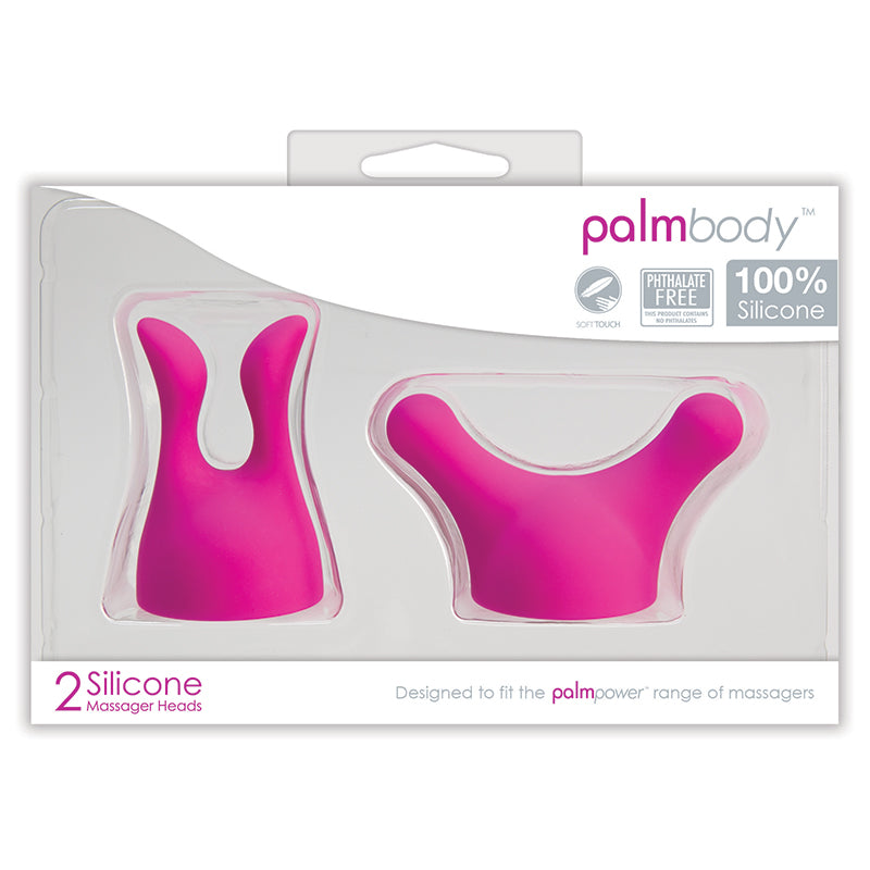 BMS Factory Palm Body Attachments 2 Silicone Heads-Accessories-BMS Factory-XOXTOYS