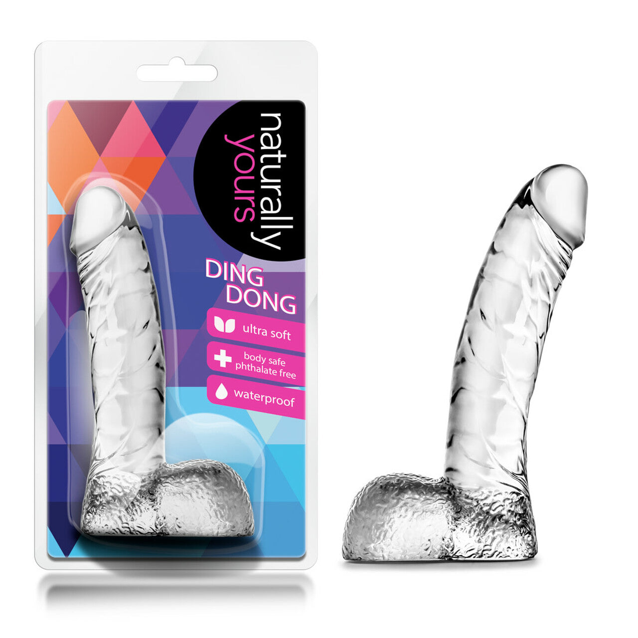 Blush Naturally Yours Clear Ding Dong-Dildos-Blush-XOXTOYS