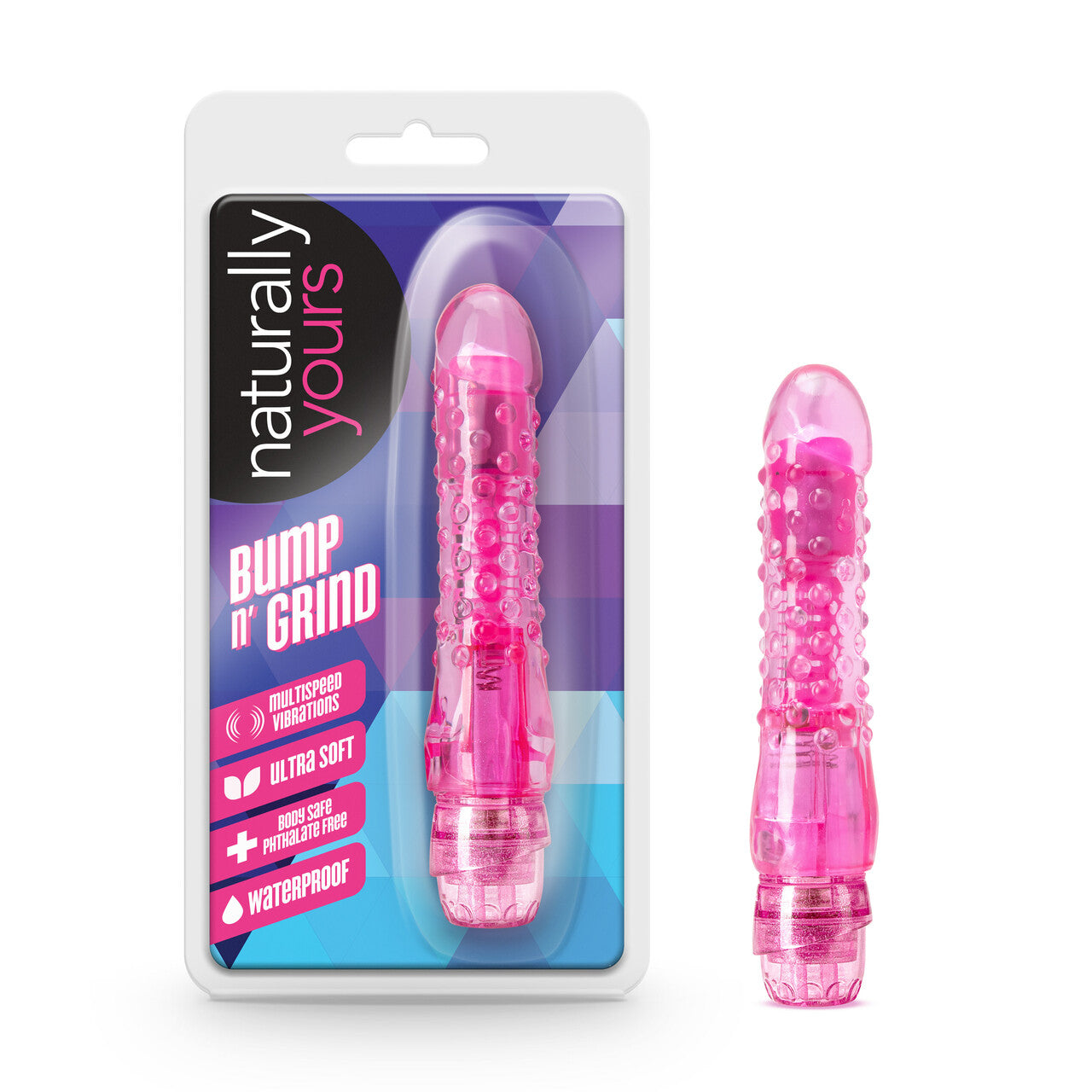Blush Naturally Yours Pink Bump n Grind-Vibrators-Blush-XOXTOYS