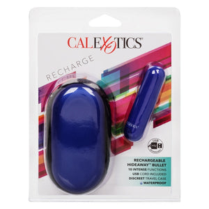 Calexotics Hideaway Bullet Blue-Vibrators-CALEXOTICS-XOXTOYS