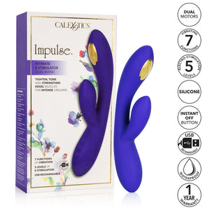 Calexotics Impulse Intimate E-Stimulator Dual Wand-Vibrators-CALEXOTICS-XOXTOYS