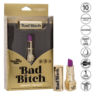 Calexotics Naughty Bits Bad Bitch Lipstick Vibe-Vibrators-CALEXOTICS-XOXTOYS