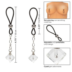 Calexotics Non-Piercing Nipple Jewelry Crystal Gem-Accessories-CALEXOTICS-XOXTOYS