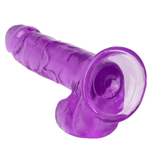 Calexotics Queen 6” Purple Jelly Dildo-Dildos-CALEXOTICS-XOXTOYS