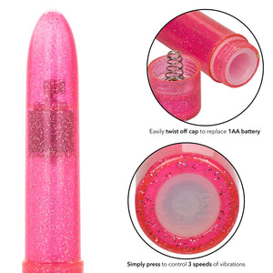 Calexotics Sparkle Mini Vibe-Vibrators-CALEXOTICS-Pink-XOXTOYS