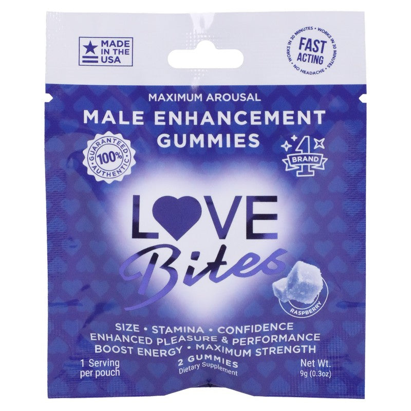 Doc Johnson Love Bites Male Enhancement Raspberry Gummies