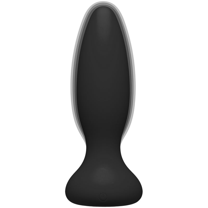 Doc Johnson A-Play Beginner Vibrating Silicone Black Anal Plug with Remote-Anal Toys-Doc Johnson-XOXTOYS