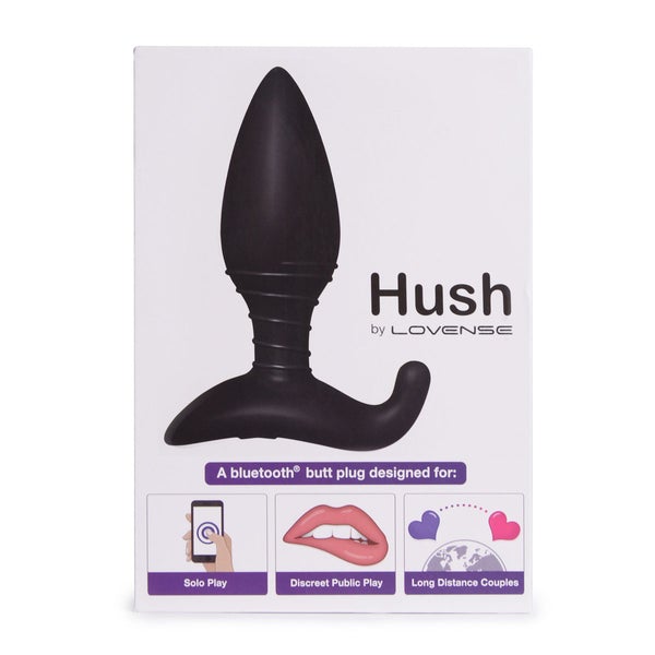 Lovense Hush 1.5" Bluetooth Vibrating Butt Plug-Anal Toys-Lovense-XOXTOYS